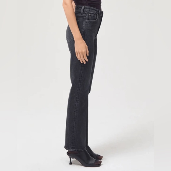 Agolde High Rise Vintage Boot Cut Jean in Percolate Washed Black size 26 - Picture 3 of 16